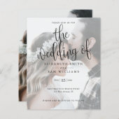 写真結婚のシンプルモダンエレガントミニマル (正面/裏面)