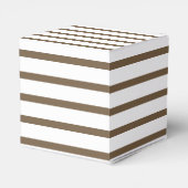 写真結婚のストライプThank you Personalizable フェイバーボックス (裏面サイド)