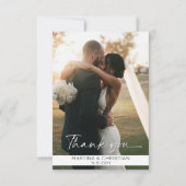 写真結婚のフラット サンキューカード (正面)
