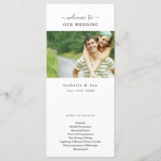 写真結婚のミサ/セレモニープログラムファン プログラム (正面)