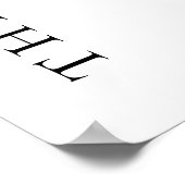 写真結婚のモダン歓迎 ポスター (角)