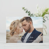 写真結婚のラ感謝していコッタモダン サンキューカード (スタンド正面)