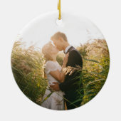 写真結婚のルビーの喉のハミングバード セラミックオーナメント (裏面)