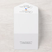 写真結婚の双子の炎 – LBGTQ- オールインワン招待状 (外側)