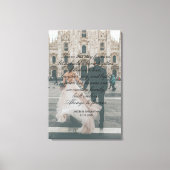 写真結婚の台本書道の誓い キャンバスプリント (正面)