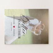 写真結婚の夫婦パーソナライズされた ジグソーパズル (横)