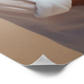 写真結婚の座席表のエレガントタイポグラフィ ポスター (角)