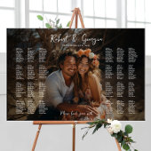 写真結婚の座席表エレガント図 ポスター