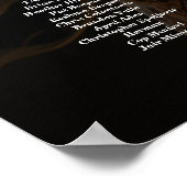 写真結婚の座席表15エレガント表 ポスター (角)