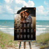 写真結婚の座席表15エレガント表 ポスター