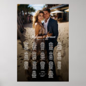 写真結婚の座席表17エレガント表 ポスター (正面)
