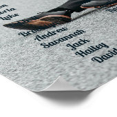 写真結婚の座席表 ポスター (角)