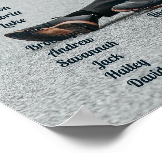 写真結婚の座席表 ポスター (角)