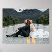 写真結婚の座席表 ポスター (正面)