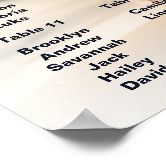 写真結婚の座席表 ポスター (角)