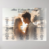 写真結婚の座席表 ポスター (正面)