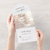 写真結婚の後ずっと幸せに オールインワン招待状 (貼ってはがせる)