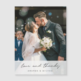 写真結婚の感謝のマグネット