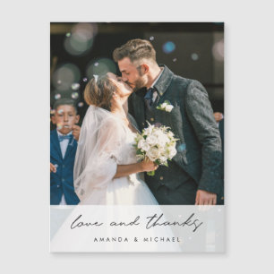 写真結婚の感謝のマグネット