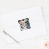 写真結婚の感謝 スクエアシール (封筒)