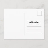 写真結婚の新期延期 案内ポストカード (裏面)