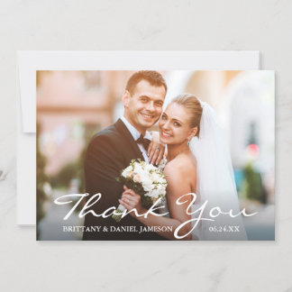 写真結婚の新郎新婦に感謝 サンキューカード