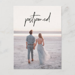 写真結婚の期日の延期 ポストカード