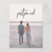 写真結婚の期日の延期 ポストカード (正面)