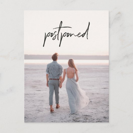 写真結婚の期日の延期 ポストカード (正面)