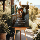 写真結婚の歓迎サインと書エレガント道 キャンバスプリント