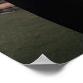 写真結婚の歓迎サインエレガント書 ポスター (角)