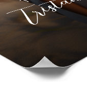 写真結婚の歓迎サインエレガント書 ポスター (角)