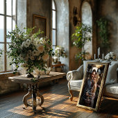 写真結婚の歓迎サインエレガント書 ポスター