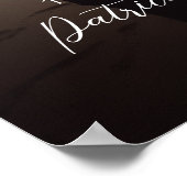 写真結婚の歓迎サインモダン書 ポスター (角)