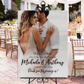 写真結婚の歓迎サイン ポスター