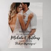 写真結婚の歓迎サイン ポスター (正面)