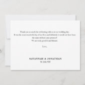 写真結婚の水平サンキューカード サンキューカード