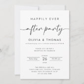 写真結婚の発表、Parの後で幸せに 招待状 (正面)