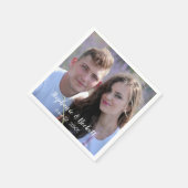 写真結婚の紙 スタンダードカクテルナプキン (角)