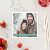 写真結婚の緑の名前 スタンダードカクテルナプキン (インサイチュ)