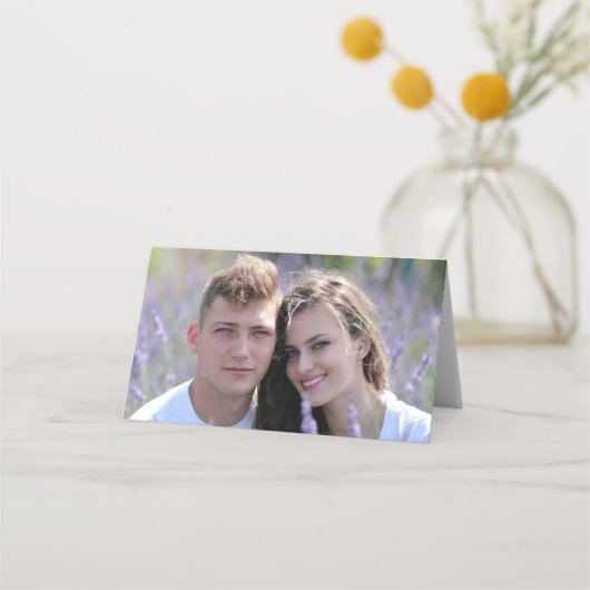 写真結婚の表番号カード プレイスカード (裏面)