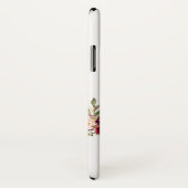 『写真結婚の記念のバーガンディフローラ大理石』 Case-Mate iPhoneケース (裏面/右)