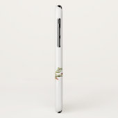 『写真結婚の記念のバーガンディフローラ大理石』 Case-Mate iPhoneケース (裏面/左)