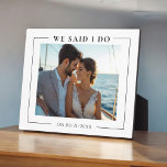 写真結婚の記念モダン品 フォトプラーク<br><div class="desc">私は黒と白の写真プラーク記念シンプルテンプレート2つの文字ことわざと私が私が私があなたの写真の上に行うと言っ結婚た1つのと下であなたの写真の日付を追加することができ結婚る。 a美しい記念碑は永遠に宝に。</div>