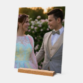 写真結婚の追加カスタマイズ アクリルサイン (傾斜)