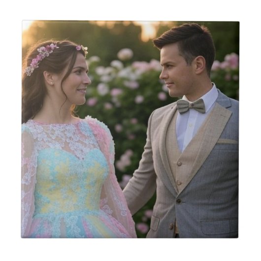 写真結婚の追加カスタマイズ タイル (正面)