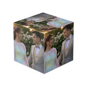 写真結婚の追加カスタマイズ フォトキューブ (裏面アングル)