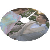 写真結婚の追加カスタマイズ ブラッシュドポリエステルツリースカート (アングル)