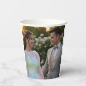 写真結婚の追加カスタマイズ 紙コップ (裏面)