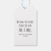 写真結婚の ギフトタグ (正面)